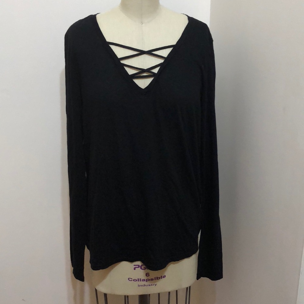 Michael Stars Black Knit Top